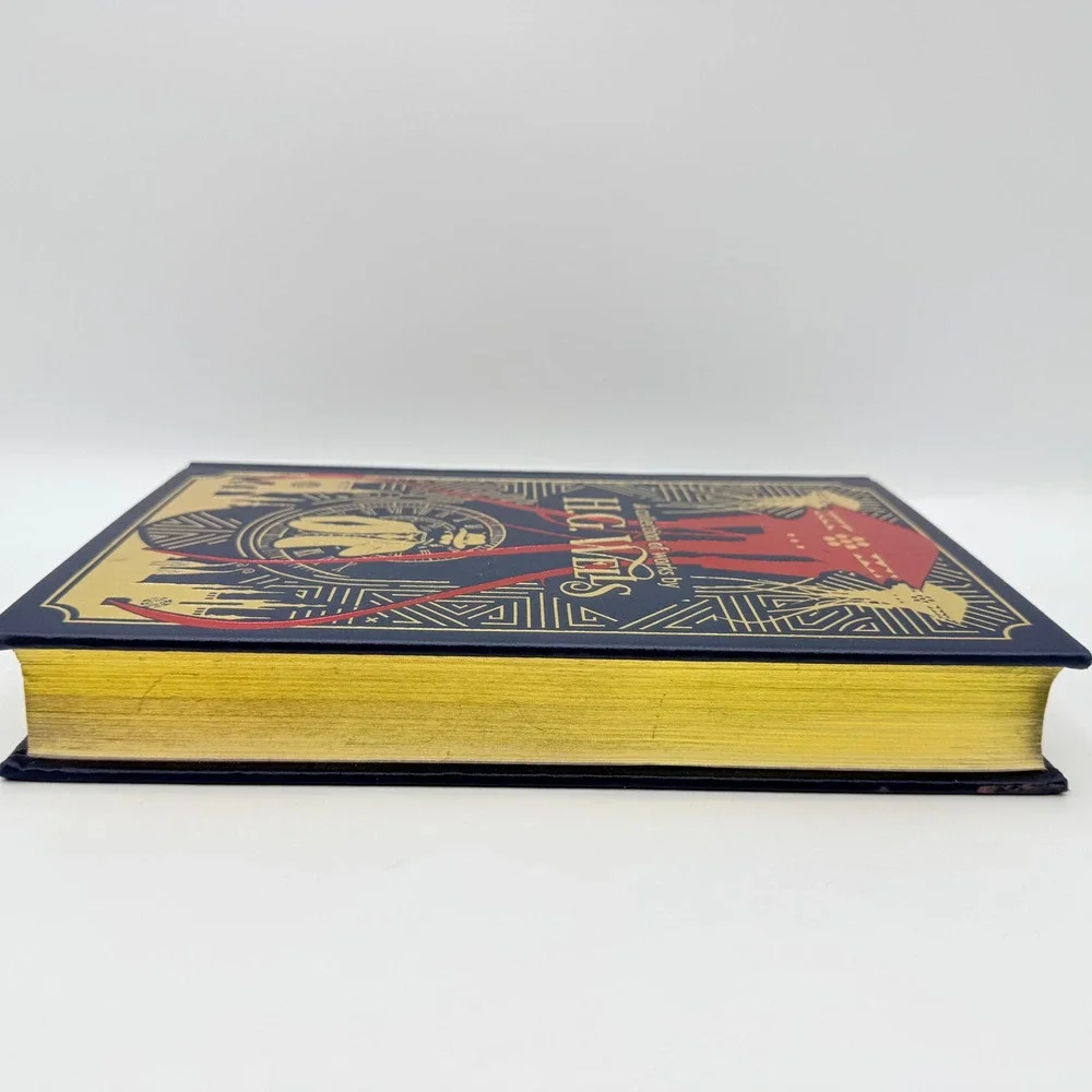 HG Wells Collection of Works Hardcover Wilco Leather Bound Gilt Edge 2023 Sci-Fi
